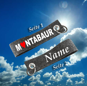 Filzanhänger Personalisiert